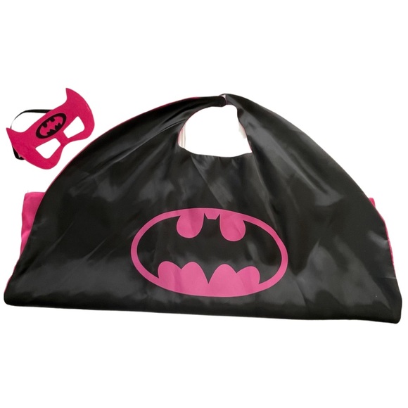 Reversible Batgirl Costume Cape with mask for Girls Item# 0013 - Picture 5 of 5
